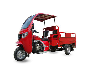 贅沢な積込み機の貨物モーター三輪車、小屋が付いている3つの車輪の貨物オートバイ