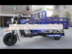 ガソリン駆動のトゥクトゥク型バイク（サイドシート付き）、三輪の中国製カーゴトライク