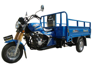 円形のヘッドライトの負荷800kgが付いている青い燃料モーター150CC貨物三輪車