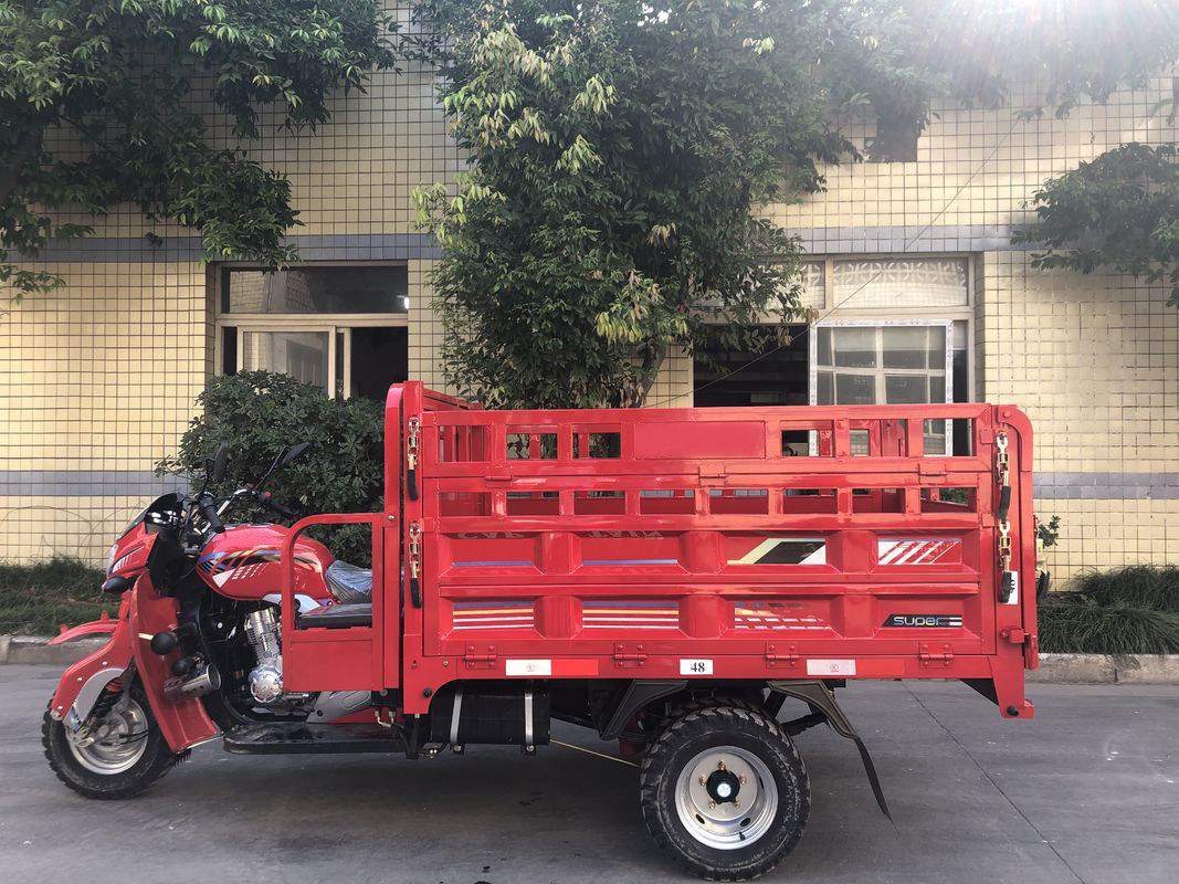 大人250CC貨物三輪車の開いたボディ タイプ1700 * 1250mmのドラム・ブレーキ60km/Hの最高速度