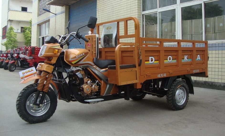 3車輪は大人のためのキャリッジ3荷車引きを高める三輪車250ccの貨物三輪車にモーターを備えました