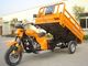 オレンジ中国3の荷車引きの貨物モーター三輪車の開いたボディ タイプ9kw
