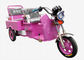 紫色の中国人3の車輪のオートバイ160の女性のための機械ドラム・ブレーキ